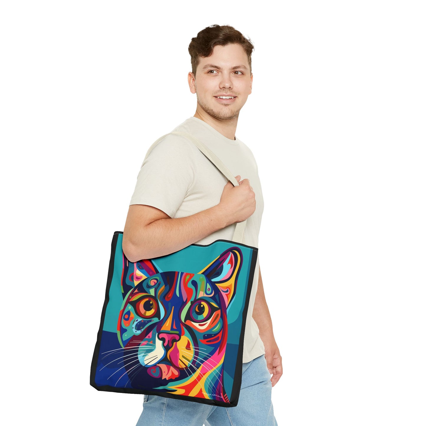 Abstract Kitty Tote Bag