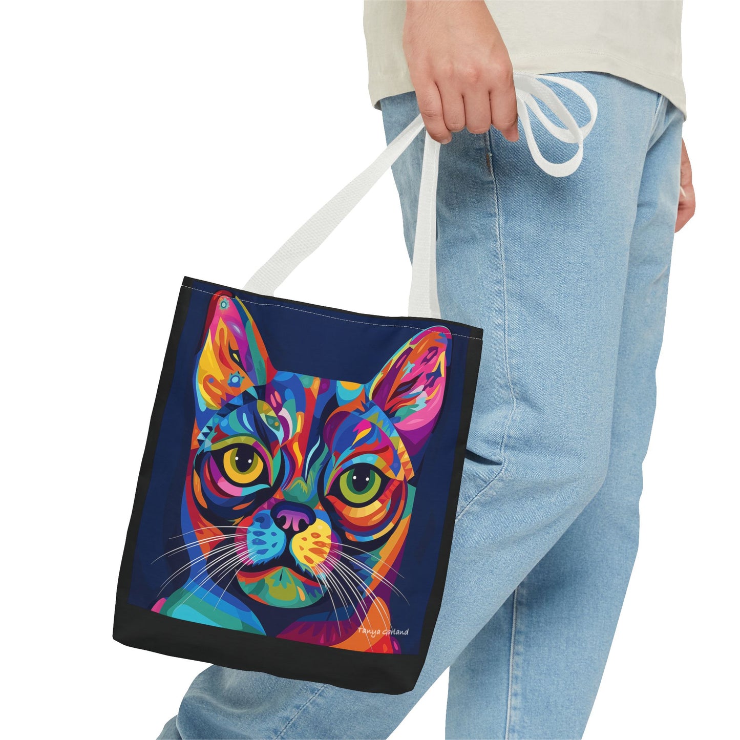 Abstract Cat Tote Bag