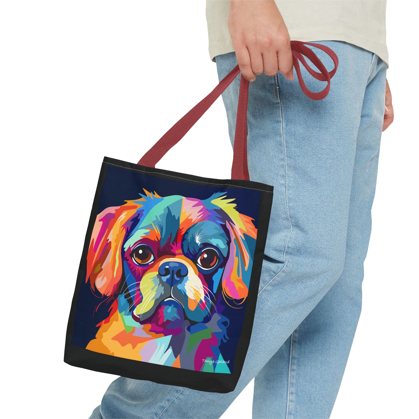 Abstract Puppy Tote Bag