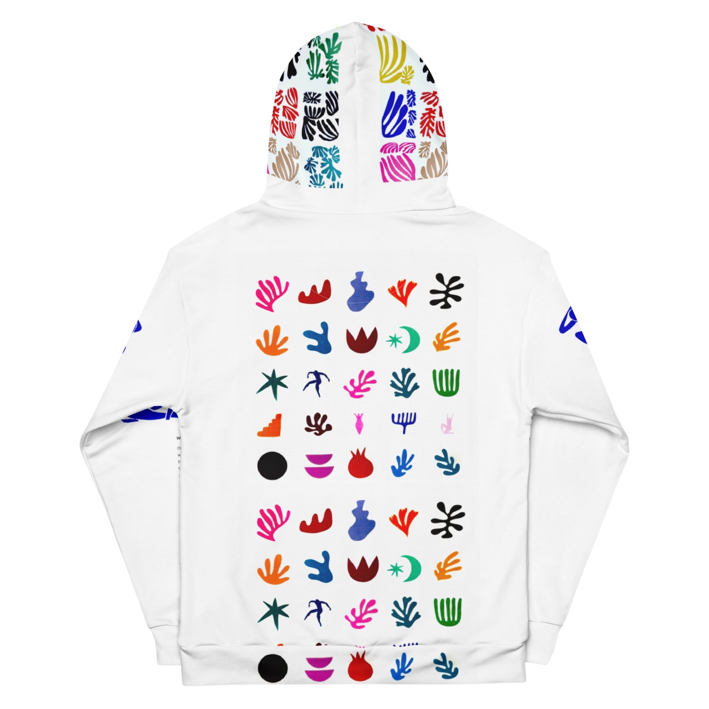 Matisse’s Color Palette White Unisex Hoodie