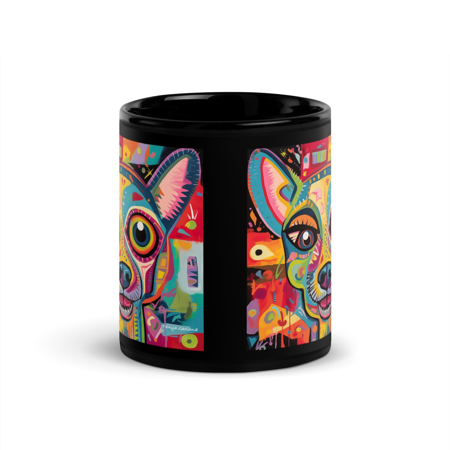 Chihuahua Black Glossy Mug