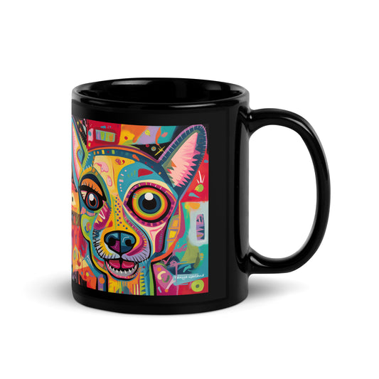 Chihuahua Black Glossy Mug