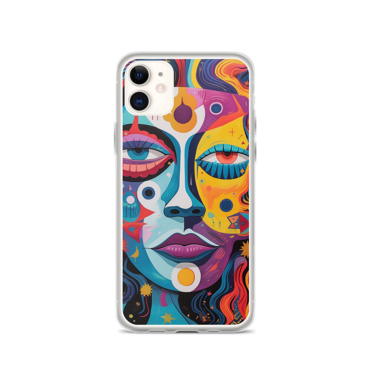 Abstract Lady Clear Case for iPhone®