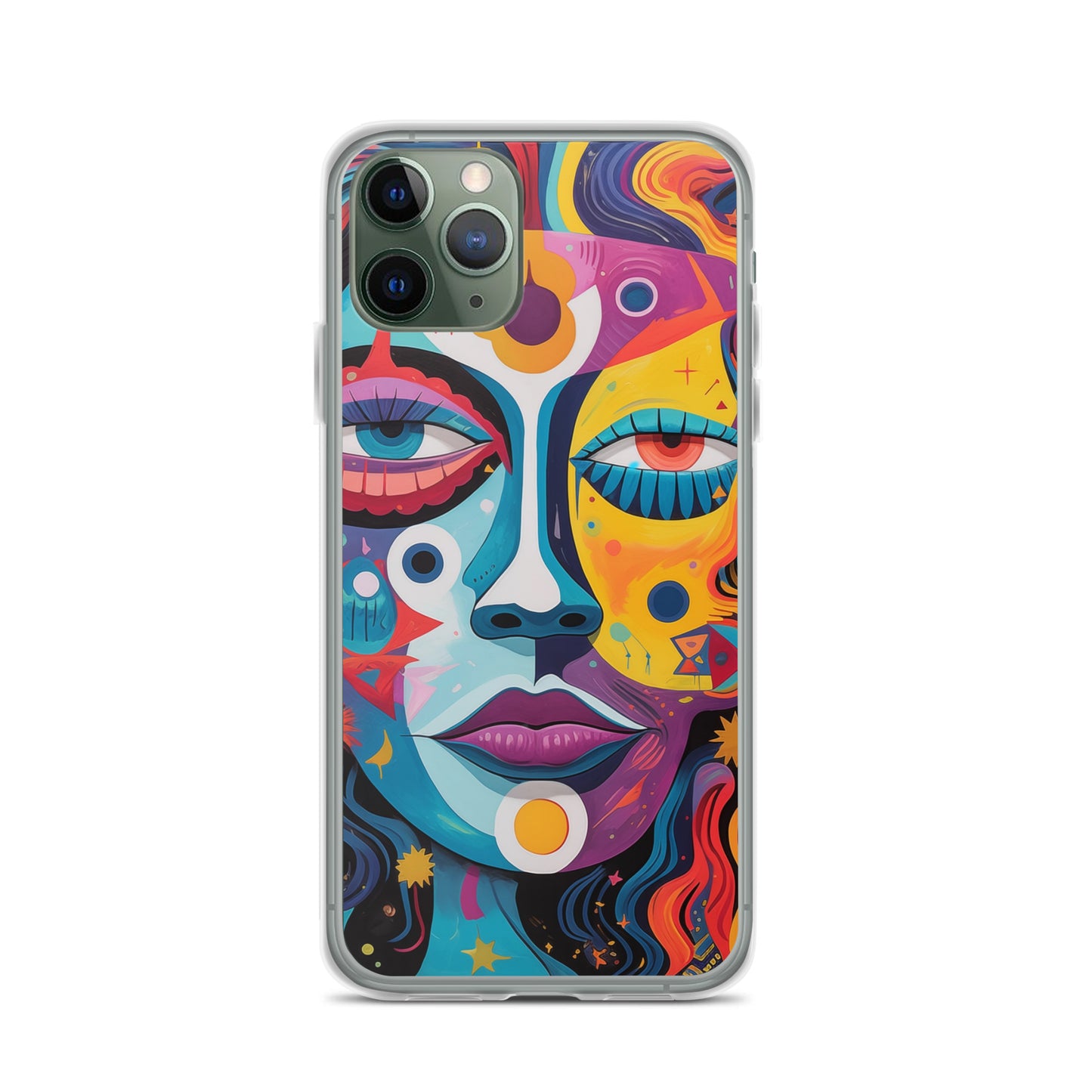 Abstract Lady Clear Case for iPhone®