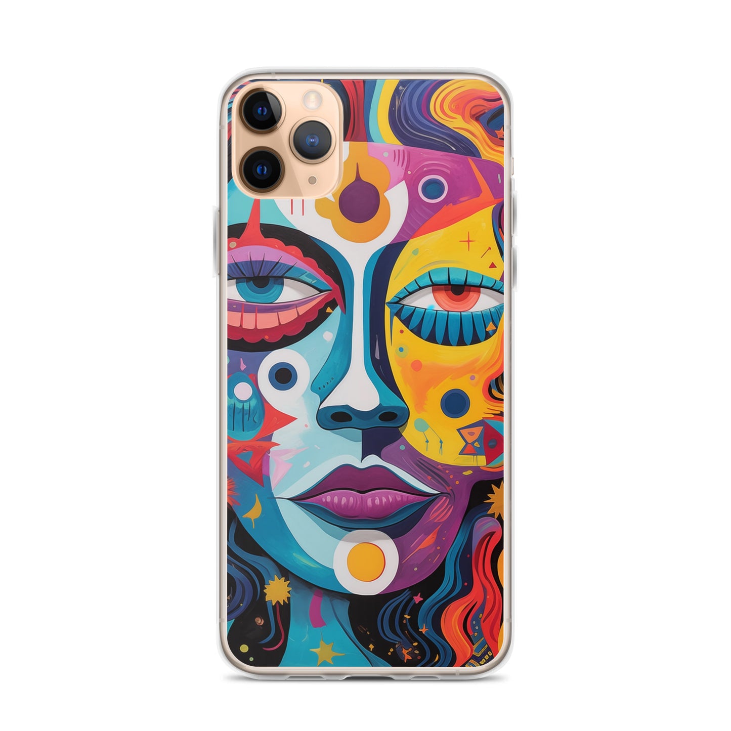 Abstract Lady Clear Case for iPhone®