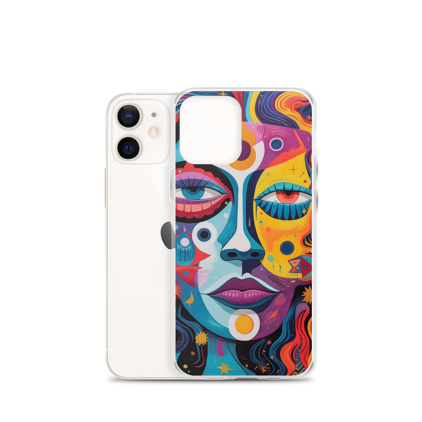 Abstract Lady Clear Case for iPhone®