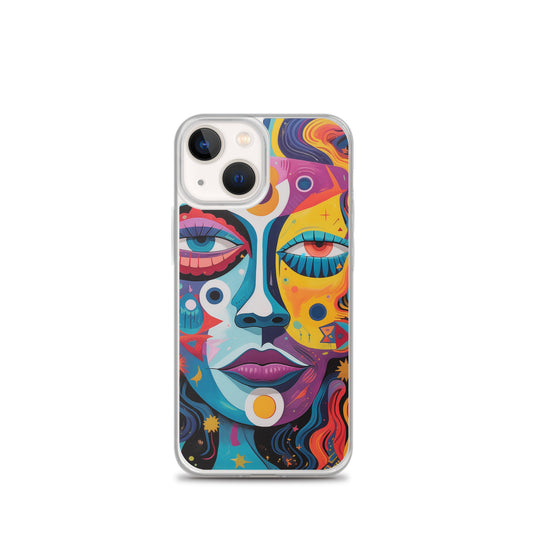 Abstract Lady Clear Case for iPhone®