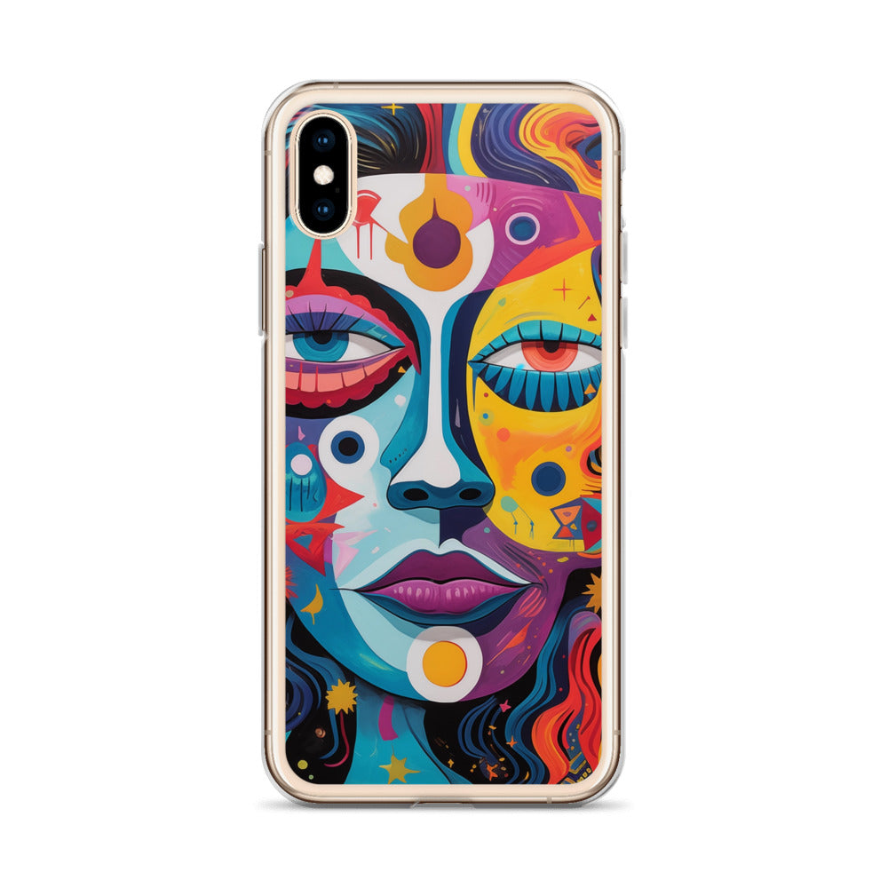 Abstract Lady Clear Case for iPhone®