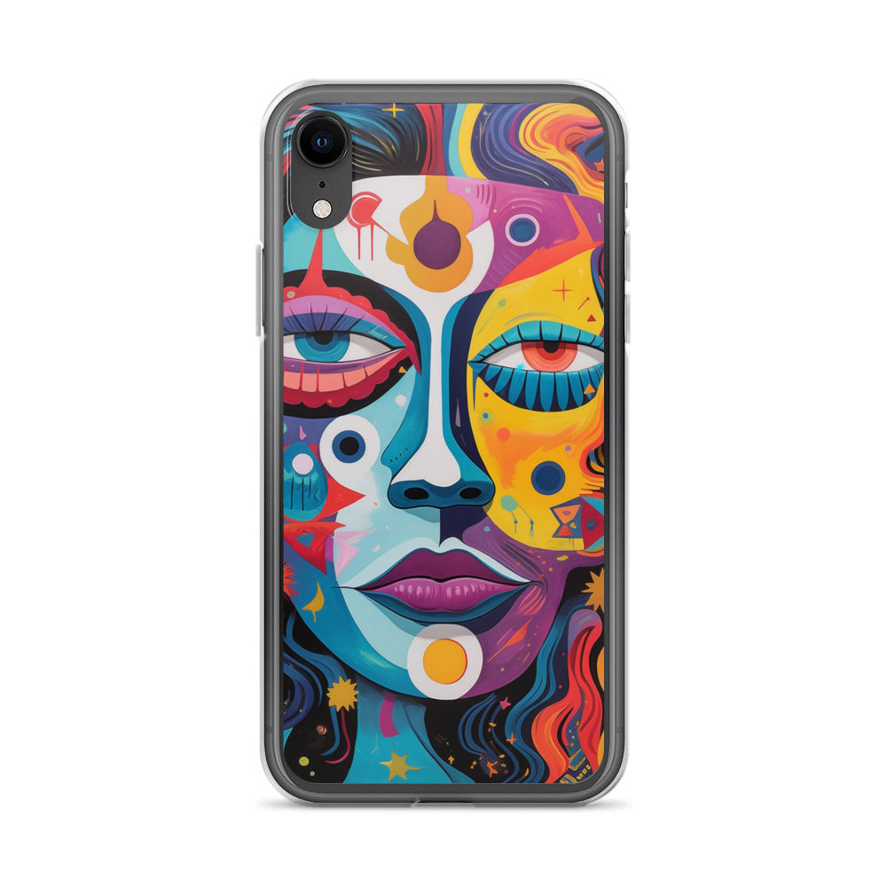 Abstract Lady Clear Case for iPhone®