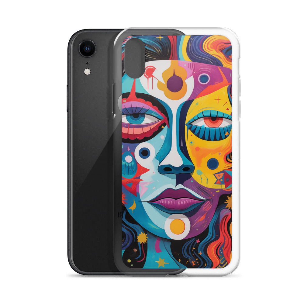 Abstract Lady Clear Case for iPhone®