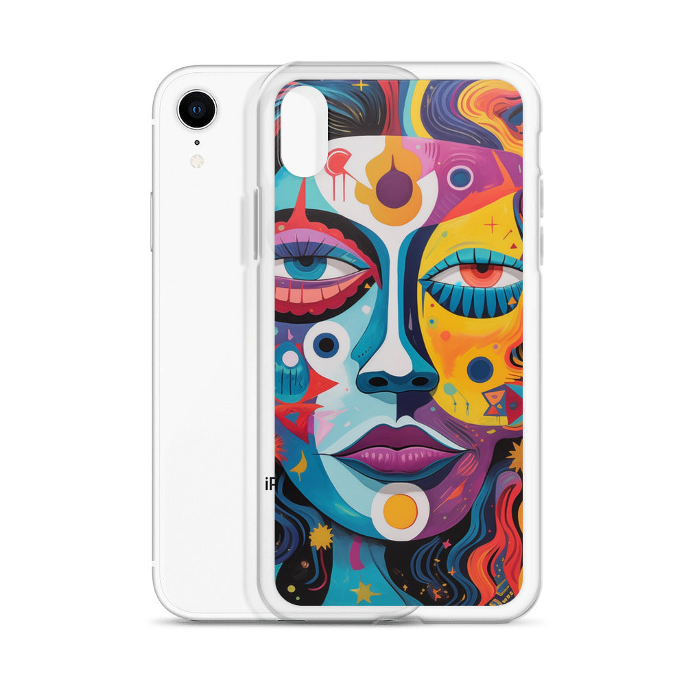 Abstract Lady Clear Case for iPhone®