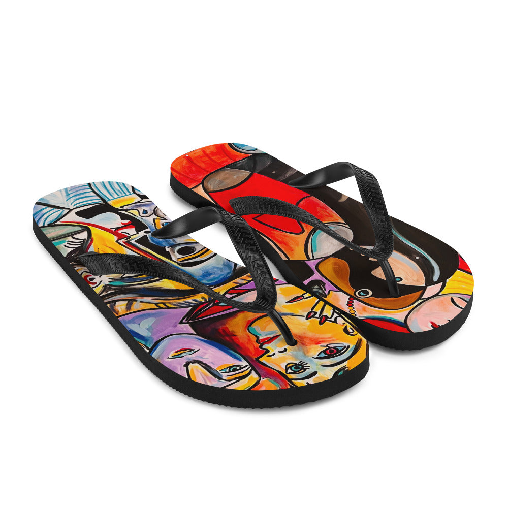 Picasso's Muse Flip-Flops