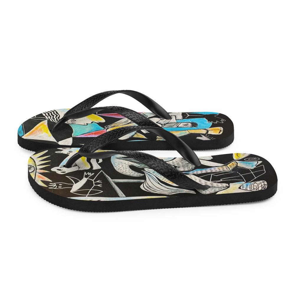 Picasso Style Flip-Flops