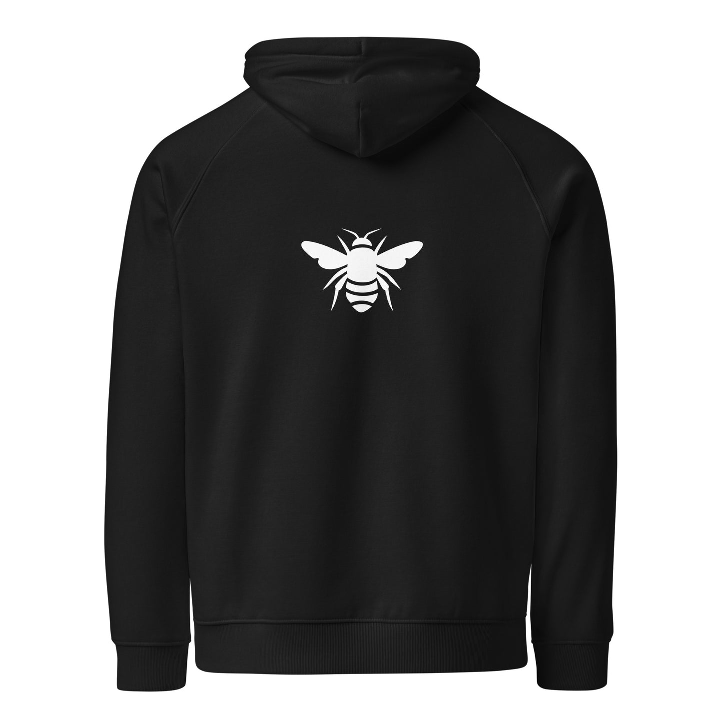 Bee U Unisex eco raglan hoodie