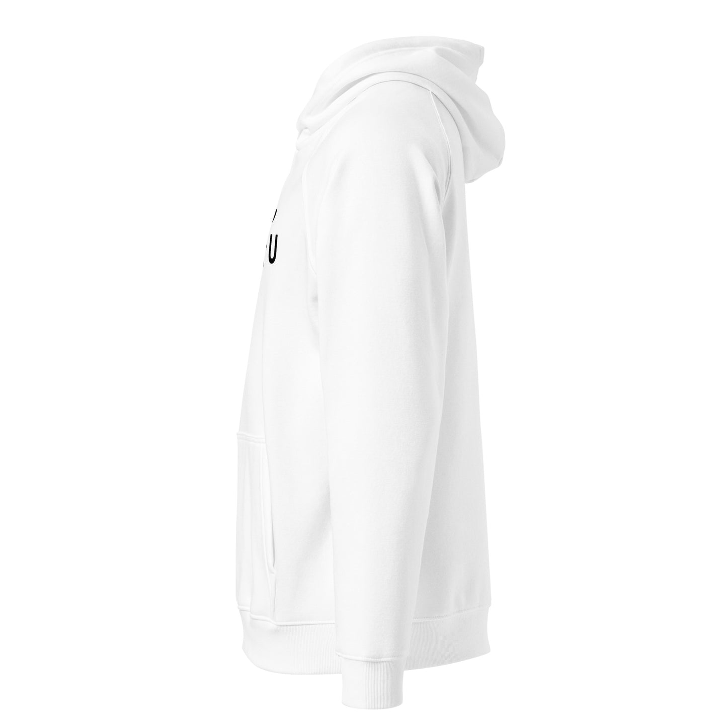 Just Bee U White Unisex eco raglan hoodie