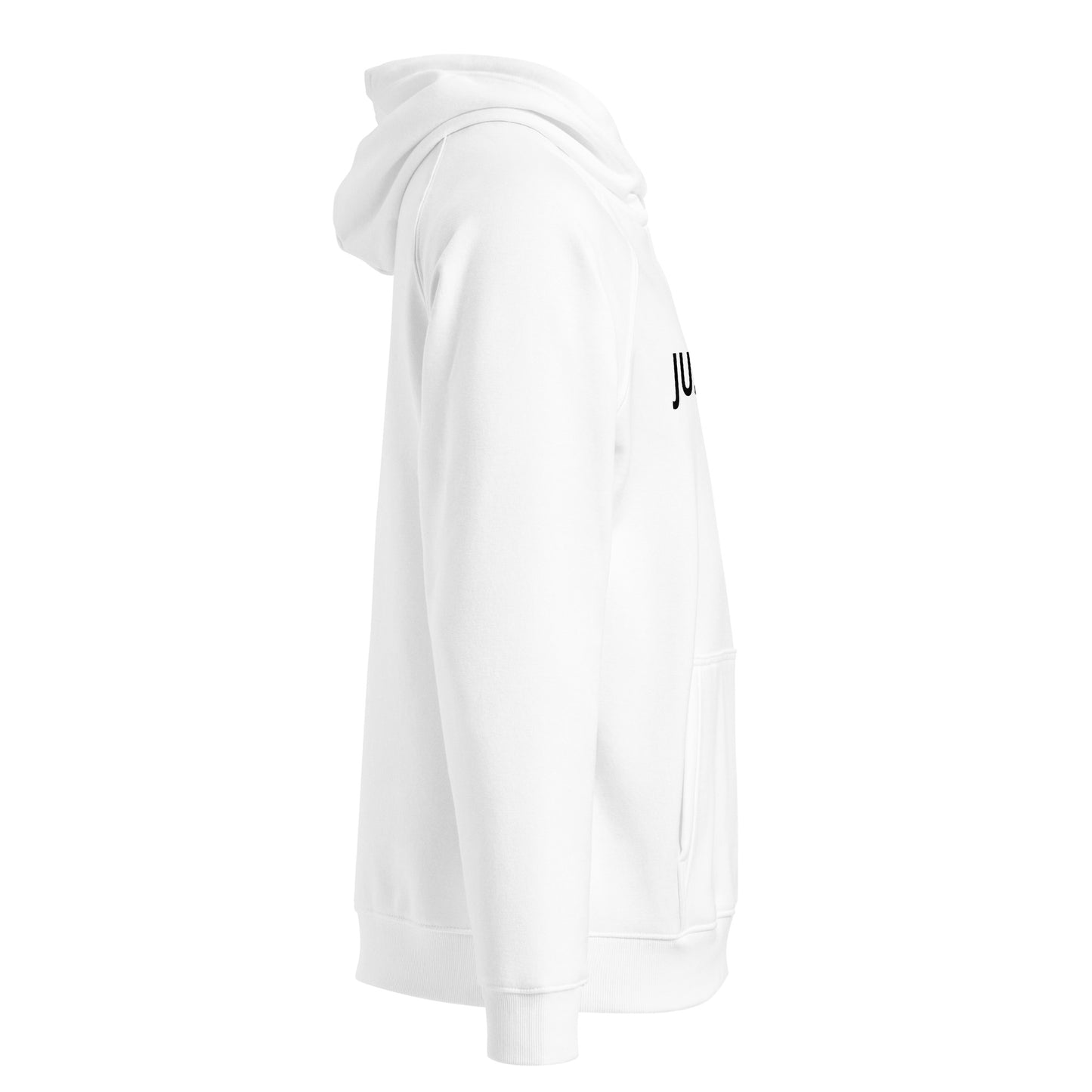 Just Bee U White Unisex eco raglan hoodie