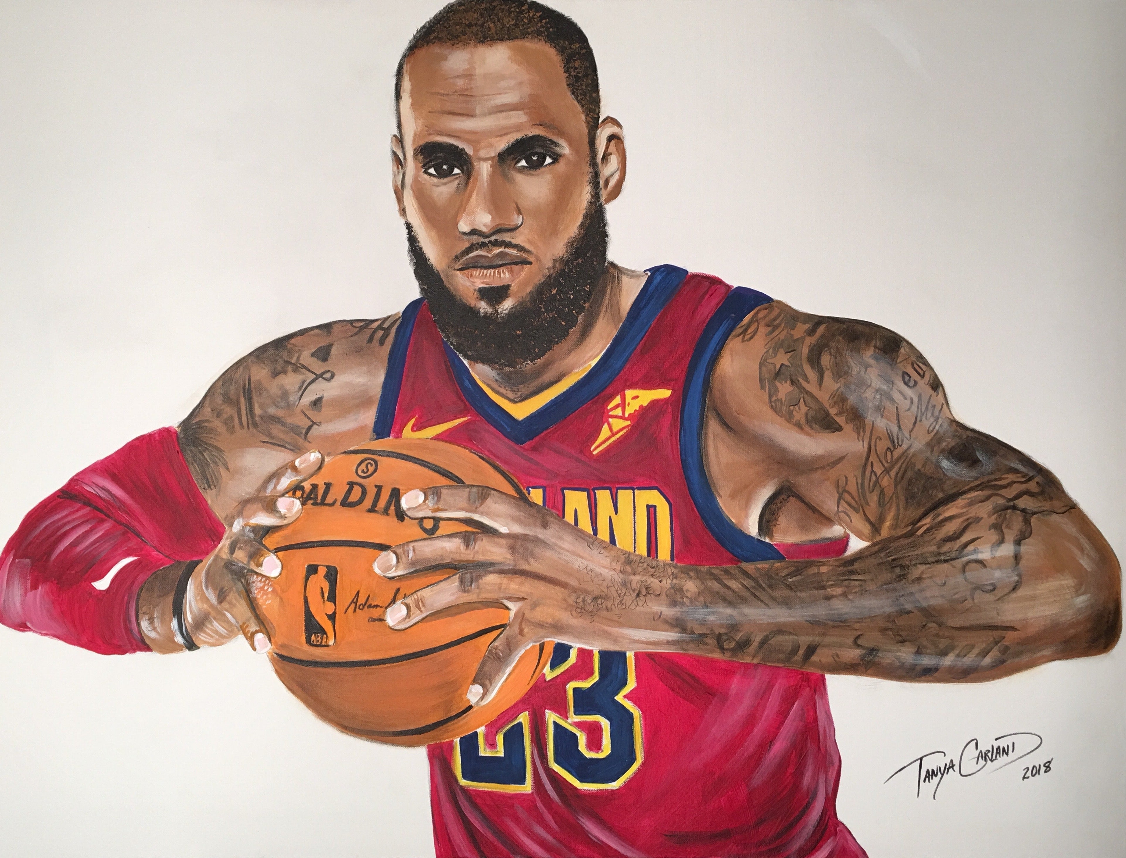 LeBron outlet James Acrylic Painting